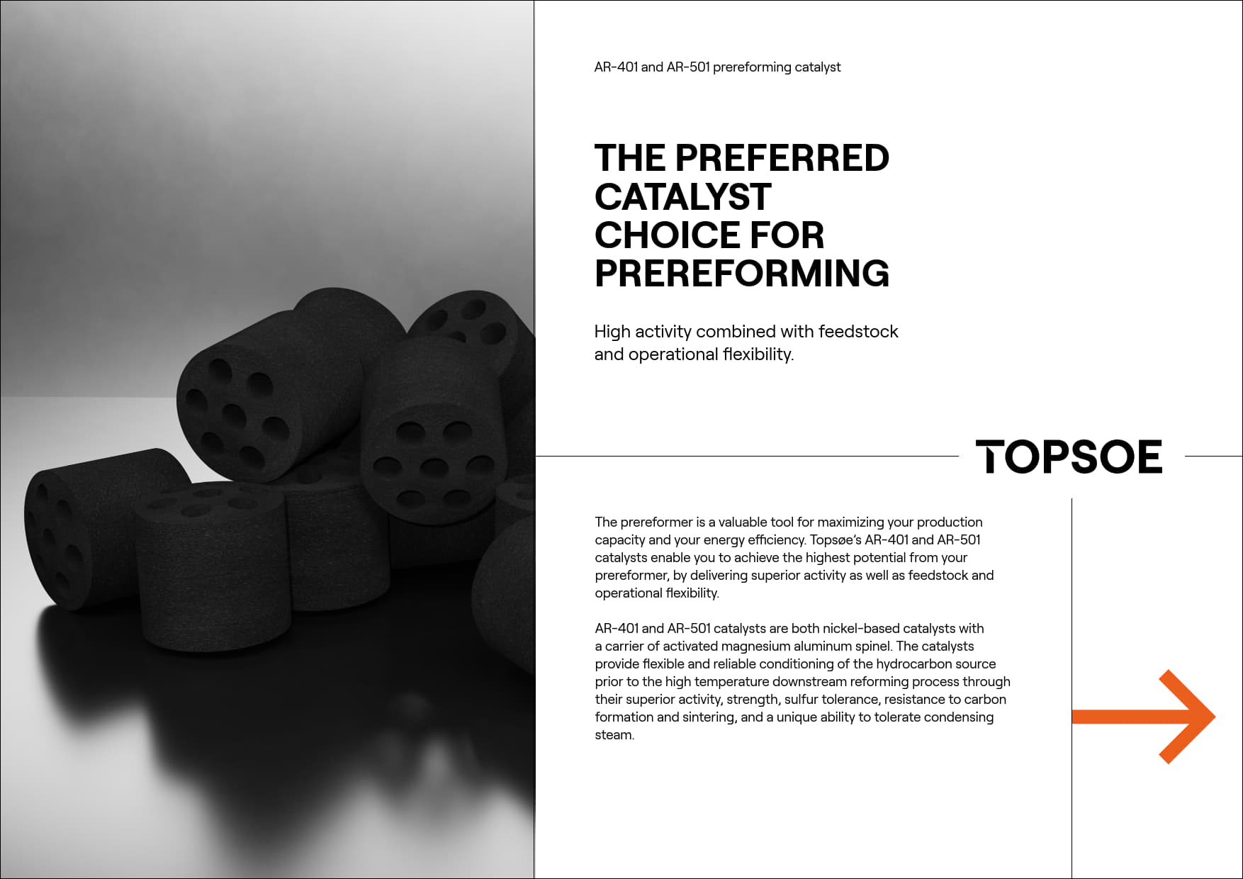 AR-401 and AR-501 prereforming catalyst, the preferred catalyst choice for prereforming featured Image