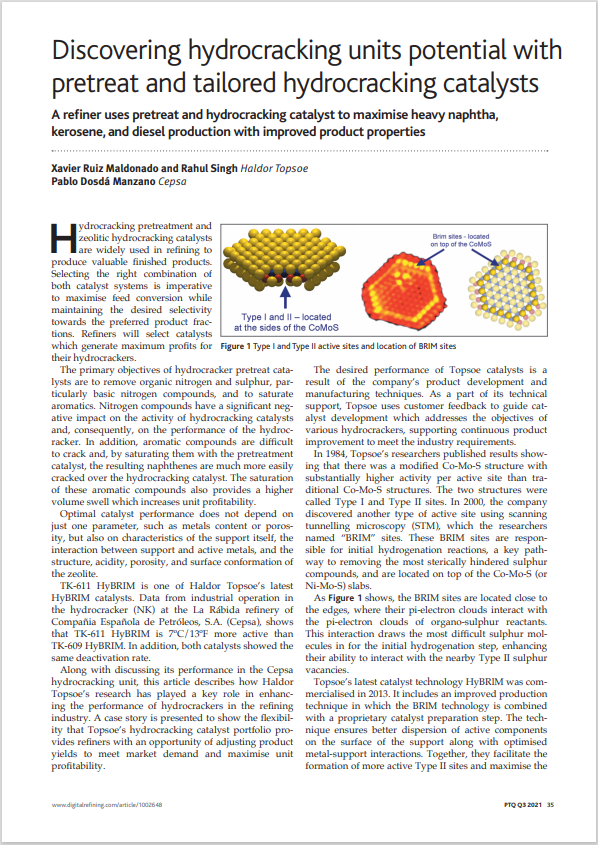 Discovering hydrocracking units potential with pretreat and tailored hydrocracking catalysts featured Image